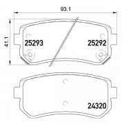 2529201 Pastilla de Freno Posterior