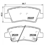 2533701 Pastilla de Freno Posterior