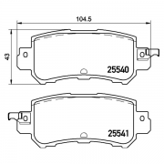 2554001 Pastilla de Freno Posterior