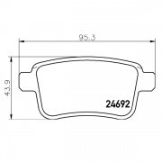 2469201 Pastilla de Freno Posterior