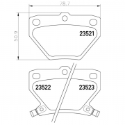 2352101 Pastilla de Freno Posterior