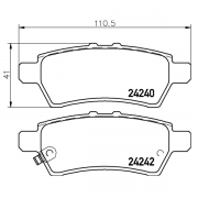 2424001 Pastilla de Freno Posterior