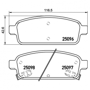 2509681 Pastilla de Freno Epad Delantera