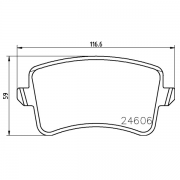 2460681 Pastilla de Freno Epad Delantera