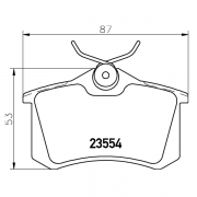 2355482 Pastilla de Freno Epad Posterior