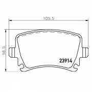 2391402 Pastilla de Freno Posterior