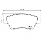 2393001 Pastilla de Freno Delantera