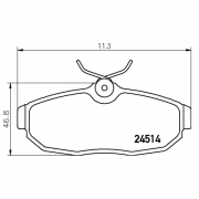2451401 Pastilla de Freno Posterior