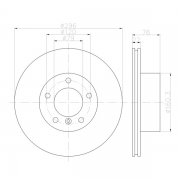 92075003 Disco de Freno PRO Ventilado Delantero