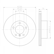 92075005 Disco de Freno PRO Ventilado Delantero