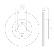 92097203 Disco de Freno PRO Ventilado Delantero
