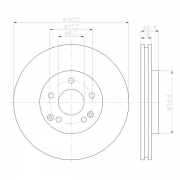 92106003 Disco de Freno PRO Ventilado Delantero