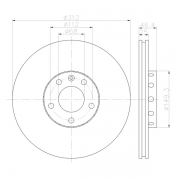 92106105 Disco de Freno PRO Ventilado Delantero