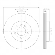 92106903 Disco de Freno PRO Ventilado Delantero