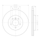 92106903 Disco de Freno PRO Ventilado Delantero