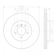 92106905 Disco de Freno PRO Ventilado Delantero