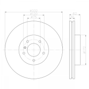 92107303 Disco de Freno PRO Ventilado Delantero