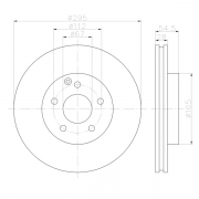 92115205 Disco de Freno PRO Ventilado Delantero