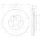 92115205 Disco de Freno PRO Ventilado Delantero