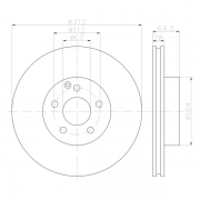 92115303 Disco de Freno PRO Ventilado Delantero