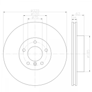 92141503 Disco de Freno PRO Ventilado Delantero