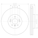 92150603 Disco de Freno PRO Ventilado Delantero