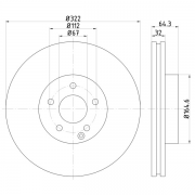92163503 Disco de Freno PRO Ventilado Delantero