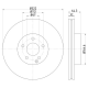 92163503 Disco de Freno PRO Ventilado Delantero