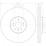 92176603 Disco de Freno PRO Ventilado Delantero