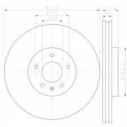 92229303 Disco de Freno PRO Ventilado Delantero