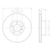92058300 Disco de Freno Ventilado Delantero