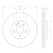 92073100 Disco de Freno Ventilado Delantero