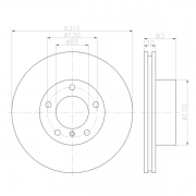 92113400 Disco de Freno Ventilado Delantero