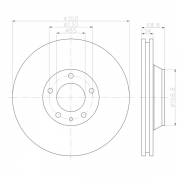 92121700 Disco de Freno Ventilado Delantero Izquierdo