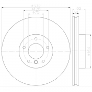 92160803 Disco de Freno Ventilado Delantero