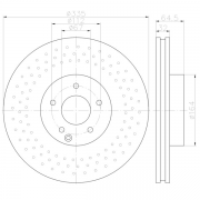 92171903 Disco de Freno&nbsp;PRO Perforado Delantero