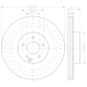 92171903 Disco de Freno PRO Perforado Delantero