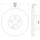 92119903 Disco de Freno PRO Ventilado Delantero