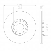 92057603 Disco de Freno&nbsp;PRO Ventilado Delantero & Posterior