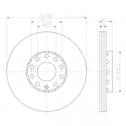 92057605 Disco de Freno&nbsp;PRO Ventilado Delantero & Posterior