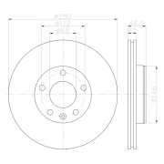 92083503 Disco de Freno&nbsp;PRO Ventilado Delantero & Posterior