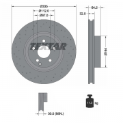 92171905 Disco de Freno  Delantero Ventilado / Perforado