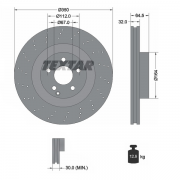 92176405 Disco de Freno  Delantero Ventilado / Perforado