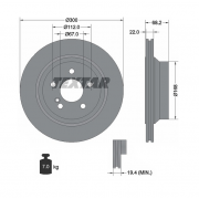 92115505 Disco de Freno PRO Ventilado Posterior