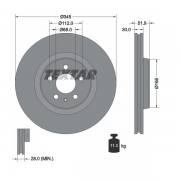 92229205 Disco de Freno PRO Ventilado Delantero
