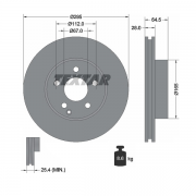 92163205 Disco de Freno PRO Ventilado Delantero