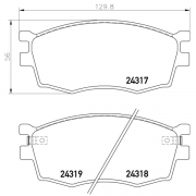 2431701 Pastilla de Freno Delantera