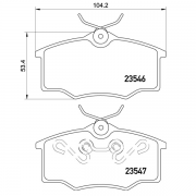 2354601 Pastilla de Freno Delantera