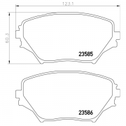 2358501 Pastilla de Freno Delantera
