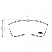 2395401 Pastilla de Freno Delantera